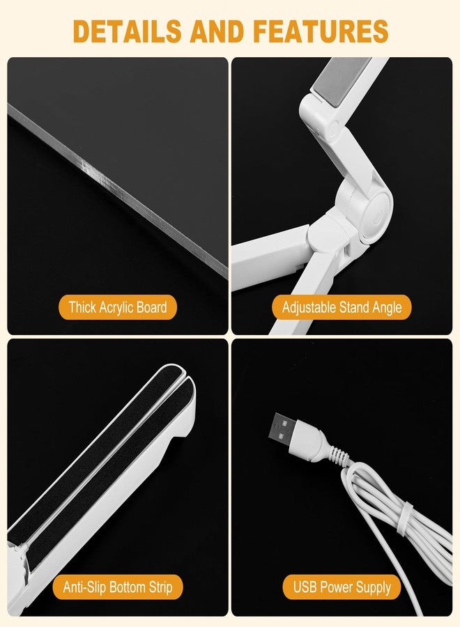 ليبو هوم لوحة ملاحظات LED بسبعة ألوان، لوحة رسم مضيئة للأطفال مقاس 12 × 8 بوصة، لوحة رسائل أكريليك مضيئة قابلة للمسح الجاف مع حامل وسبعة أقلام تلوين للمنزل والمكتب والمدرسة، هدية مثالية للهالوين وأعياد الميلاد والألعاب - Image 4