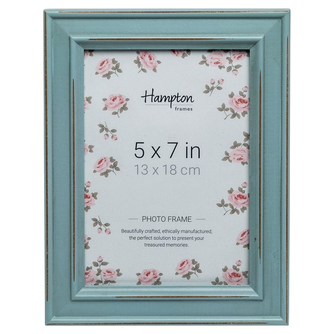 PALOMA 5X7 13X18CM LIGHT BLUE PICTURE PHOTO FRAME GLASS PAL301957BX