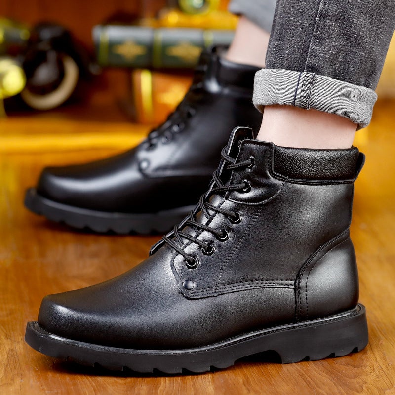 Russian Imported Snow Boots Thickeneded Wool Warm Cotton Shoes Winter Outdoor Boots Genuine Leather Cold-Proof Boots Anti-Slip - Image 3