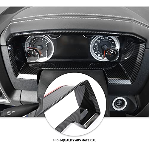JeCar إطار تزيين لوحة العدادات JeCar لسيارة دودج رام 1500 من 2010-2017، ألياف كربونية ABS - Image 3