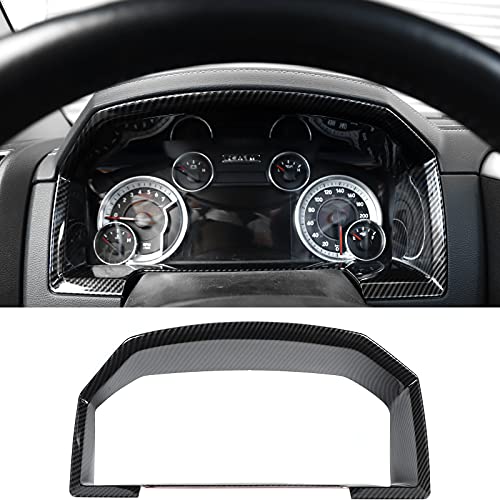 JeCar إطار تزيين لوحة العدادات JeCar لسيارة دودج رام 1500 من 2010-2017، ألياف كربونية ABS - Image 1