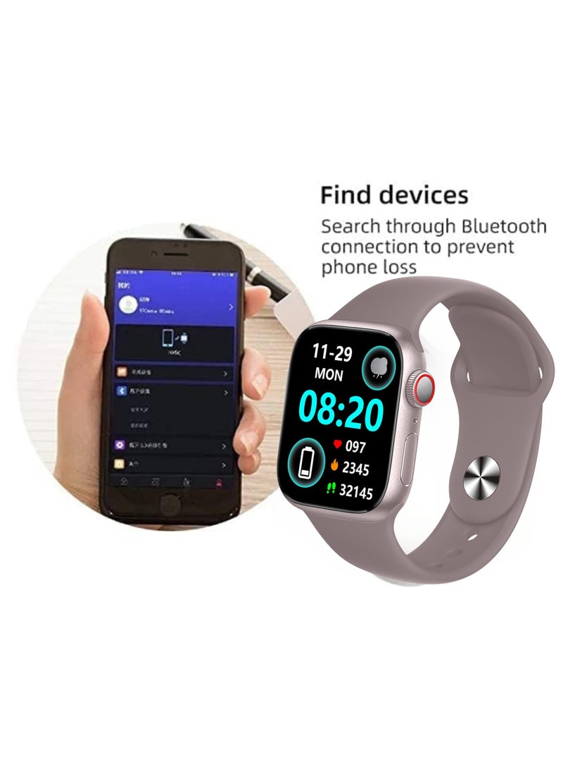 modio Modio Smart watch MC66 2 inch with 45mm Screen Full Display, Bluetooth calling function (answer/make calls), fitness tracking watch with sleep monitoring function, suitable for iPhone/Android, Long Battery life | Black - Image 4