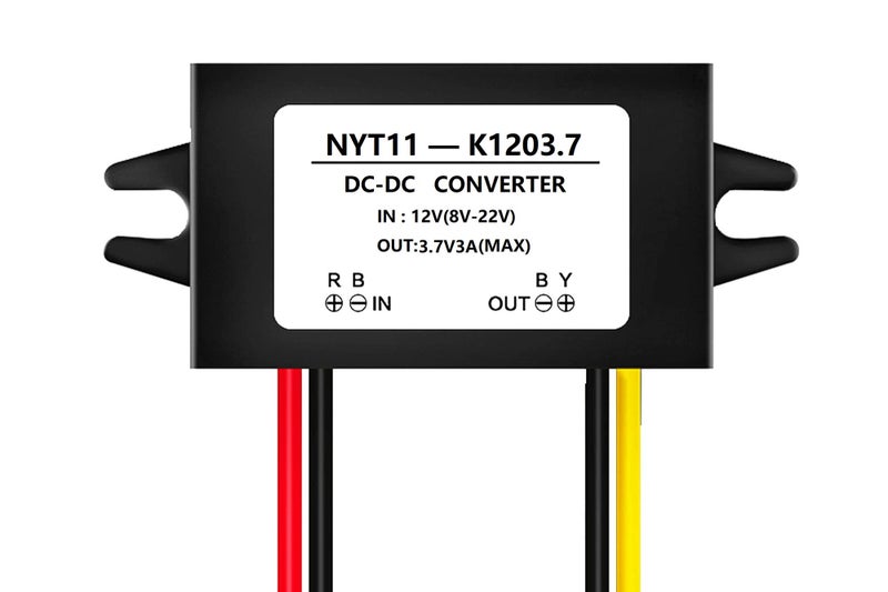 NOYITO DC to DC 12V22V to 37V 3A Max Power Converter IP67 Waterproof with Overcurrent Protection Black