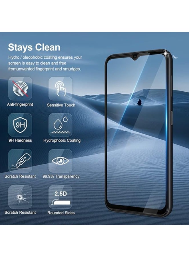 [2 PACK] Screen Protector for Itel A70, Tempered Glass [HD Full Coverage] [Easy Installation] [Scratch Resistant] [9H Hardness] Protective Film - Image 2