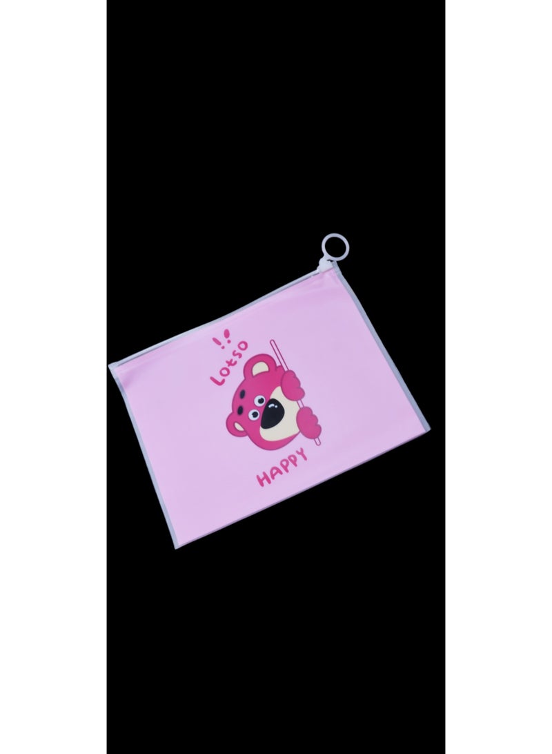 جود باي مجموعة من أربعة مقلمة A5 شفافة للادوات المدرسية وأدوات المكياج - Image 2