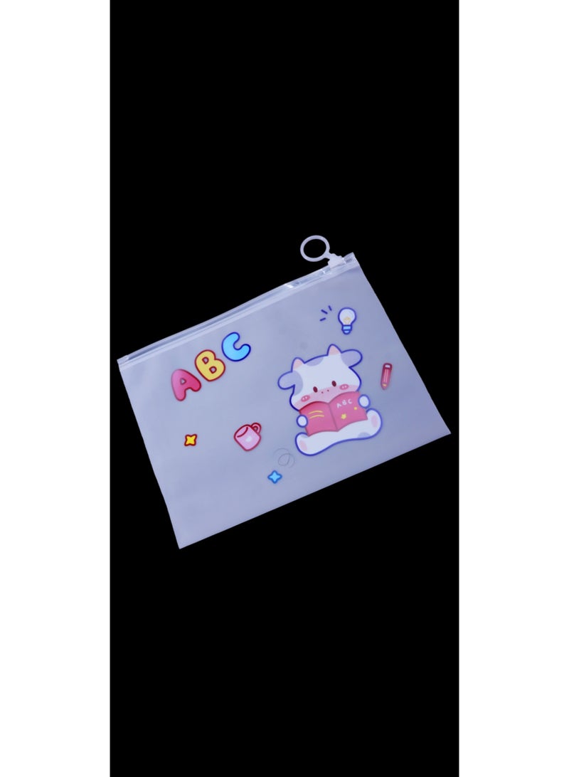 جود باي مجموعة من أربعة مقلمة A5 شفافة للادوات المدرسية وأدوات المكياج - Image 5