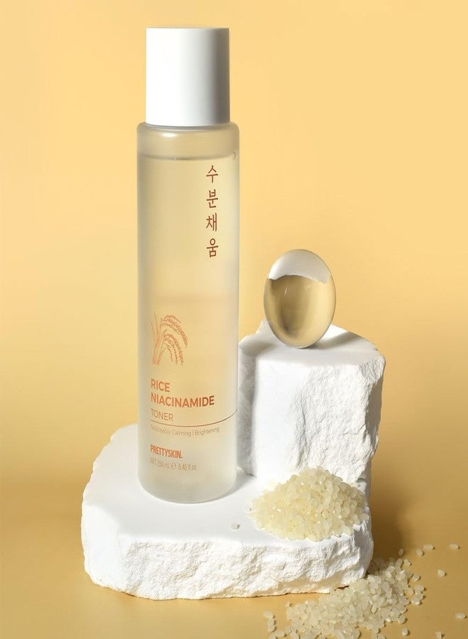 PRETTYSKIN Rice Extract Daily Facial Toner for Sensitive Skin with Niacinamide - Hydrating, Non-Sticky - Skin Tone & Texture Care, Moisture Balance, Soothing 8.45fl.oz (250ml) (Rice Niacinamide) - Image 4