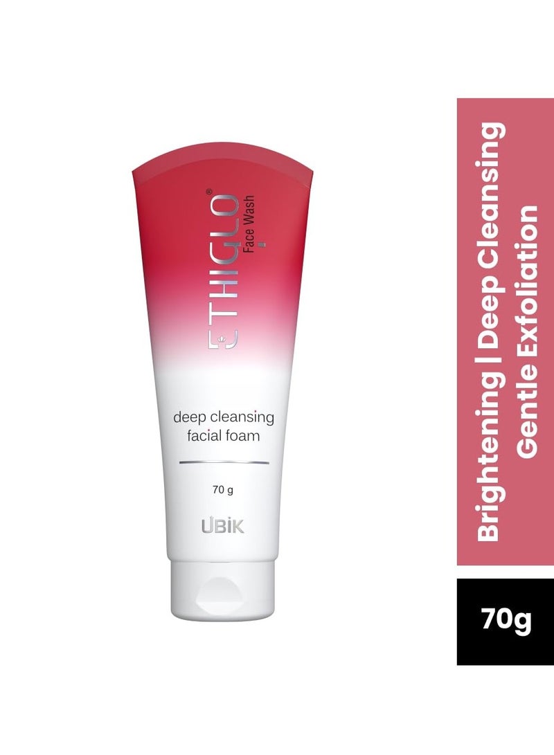 Ethiglo Deep Cleansing Facial Foam Face Wash for Healthy, Soft and Smooth Skin | Removes Dirt, Impurities and Excess Oil | Suitable for All Skin Types | Pack of 1 (70ml) - Image 2