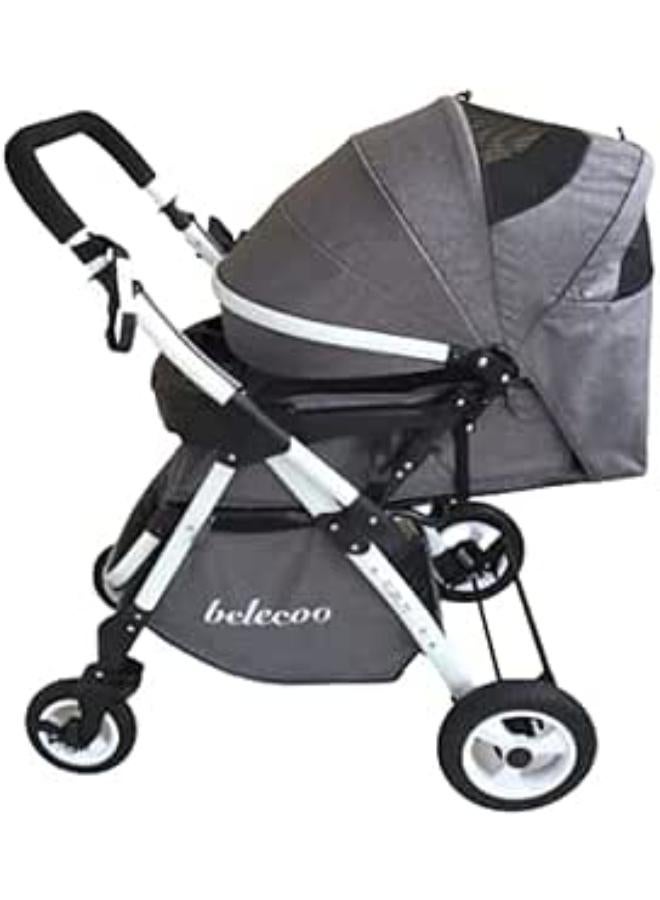belecoo Double Stick Stroller (Grey)