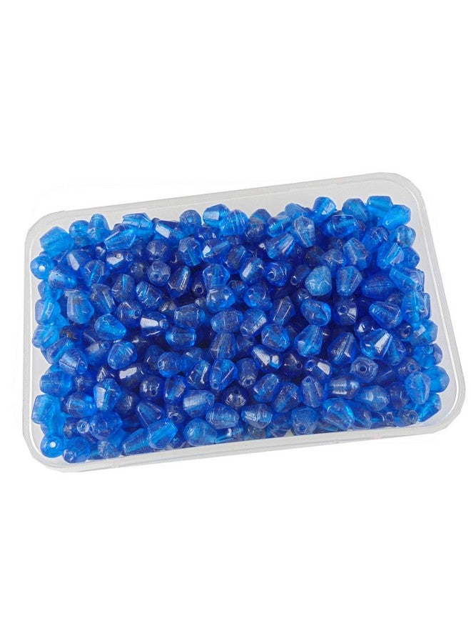 إيشوبي خرز زجاجي أزرق سماوي فيروزي مقطوع بالماس، مقاس 8 × 6 مم، من eshoppee، 200 جرام، لمجموعة صنع المجوهرات، مواد فنية وحرفية، مواد صنع القلائد والأساور والأقراط، مجموعة DIY (8) - Image 1