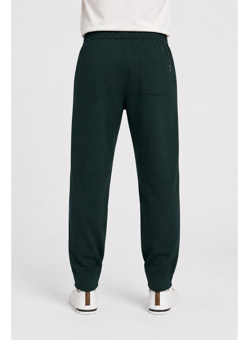 WHITE RABBIT Men’s Casual Tapered Jogger Pants with Adjustable Drawstring – Olive - Image 3