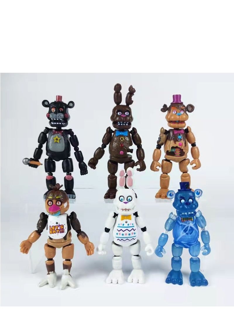 XiuWoo 6-Piece Five Nights At Freddy's Figure Set - Image 1