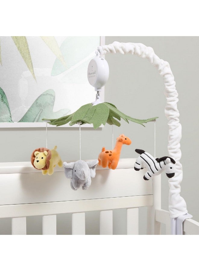 The Peanut Shell The Peanutshell Crib Mobile for Boys or Girls - White Musical Baby Crib Mobile with 12 Lullabies, Jungle Animal, Baby Safari Animals Nursery Decor - Image 5