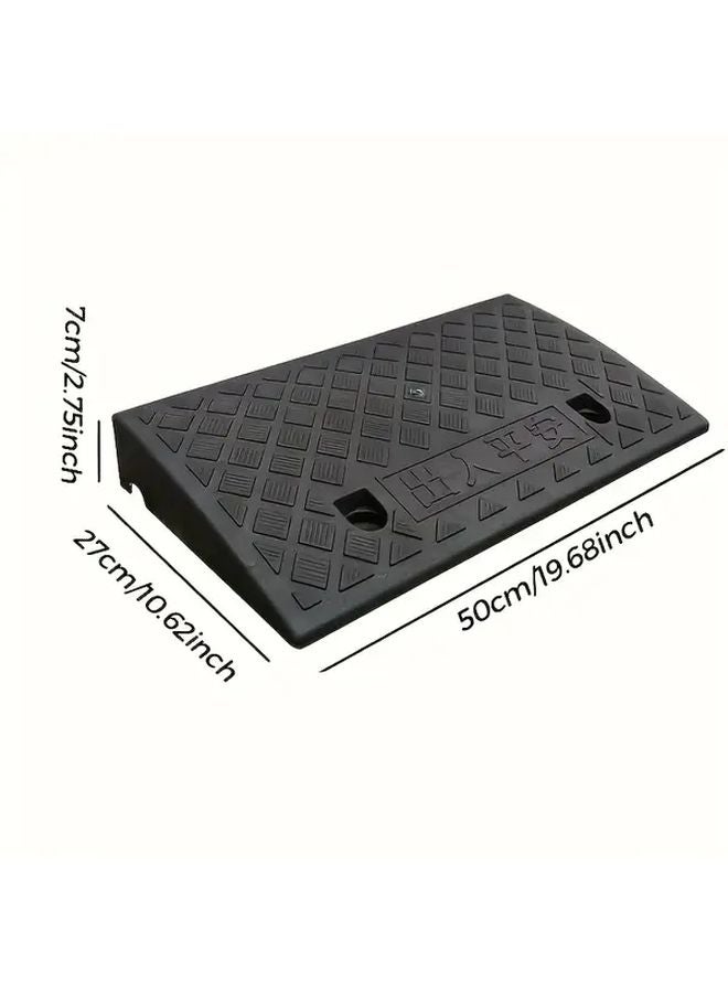 2pcs Portable Anti Slip Rubber Ramp for Wheelchair Car Vehicle Mobility Scooter - Image 4
