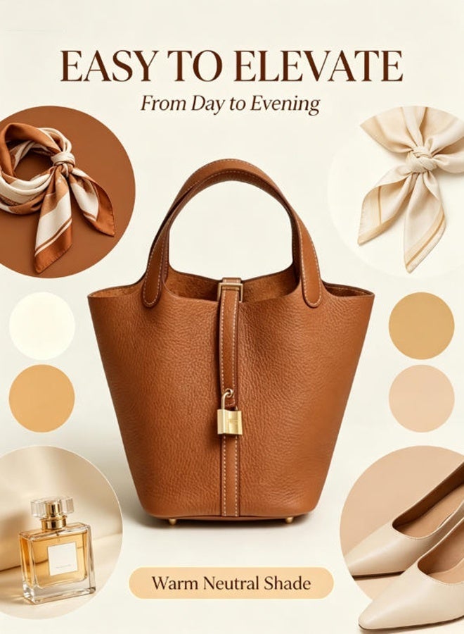 Women's Bucket Bag, Elegant Tote Handbag, Large Capacity Crossbody Tote Purse, Large Capacity Commuter Purse, Perfect Gift for Women - Image 2