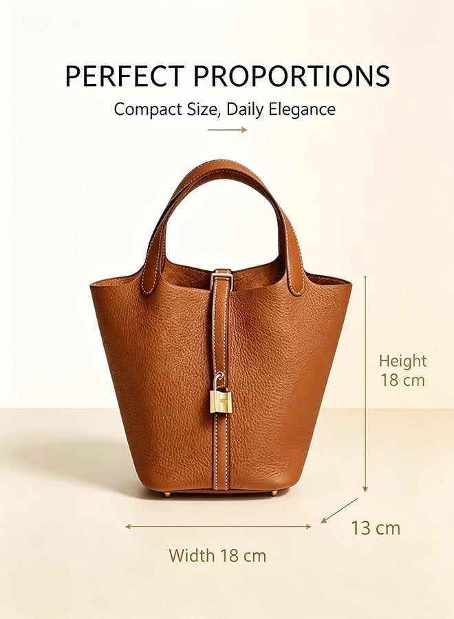 Women's Bucket Bag, Elegant Tote Handbag, Large Capacity Crossbody Tote Purse, Large Capacity Commuter Purse, Perfect Gift for Women - Image 3