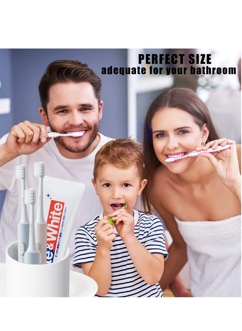 Bathroom Tumbler Cup Set, 10.5oz Reusable Unbreakable Toothbrush Cups, Easy to Clean Plastic Mouthwash Cups, Toothbrush Holder for Your Bathroom, 2PCS - Image 3