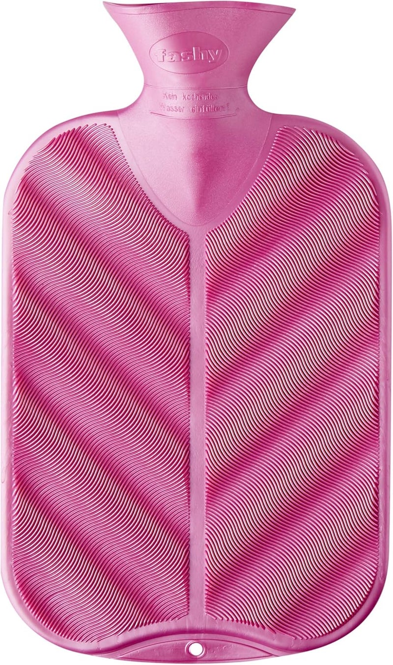 Fashy Fashy Hot Water Bottle Single Ripped with 3D Wave, 0.34, Fuchsia, 340 g 