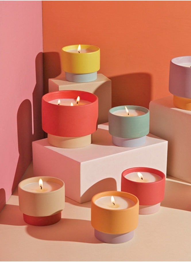 بادي واكس شمعة سيراميك بلون أصفر  أونصة - نعناع فيردي - Image 1