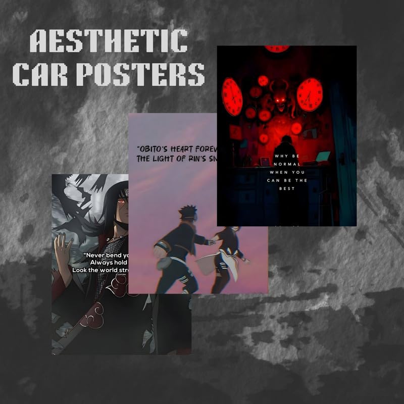 Posters Inc Anime Motivational Poster A4 Pack of 6 Perfect Wall Decoration in Offices, Bedrooms, Hostels, Study & Living room, Featuring Quotes, 300 GSM, Aesthetic Designs, and Positive Vibes - Image 5