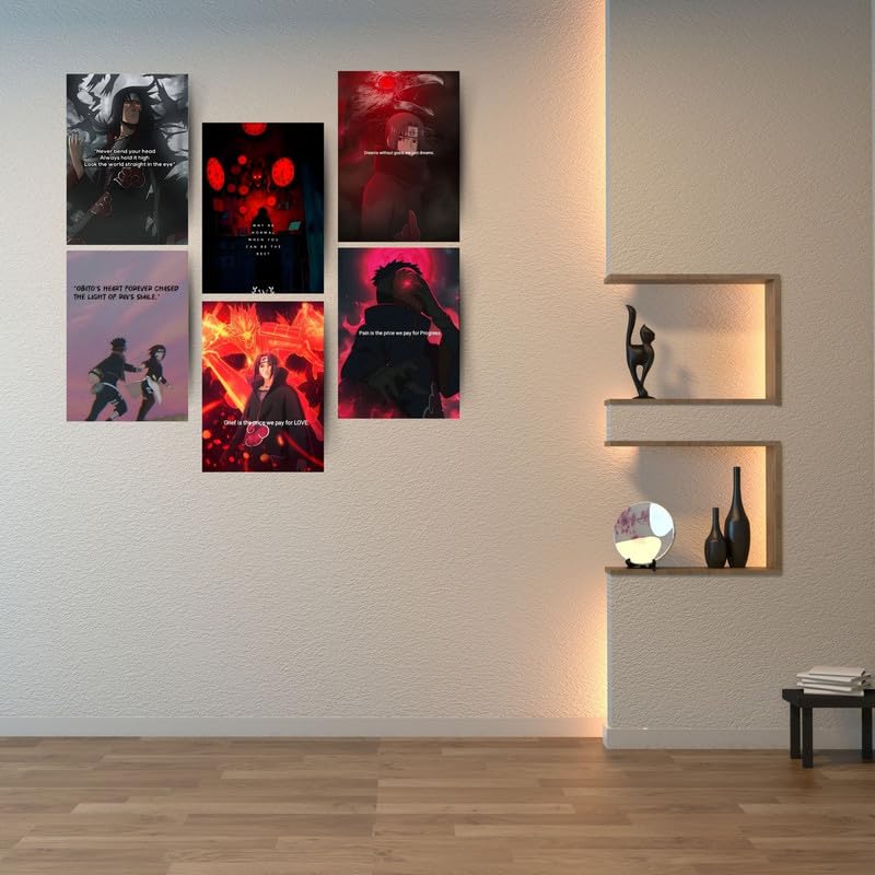 Posters Inc Anime Motivational Poster A4 Pack of 6 Perfect Wall Decoration in Offices, Bedrooms, Hostels, Study & Living room, Featuring Quotes, 300 GSM, Aesthetic Designs, and Positive Vibes - Image 3