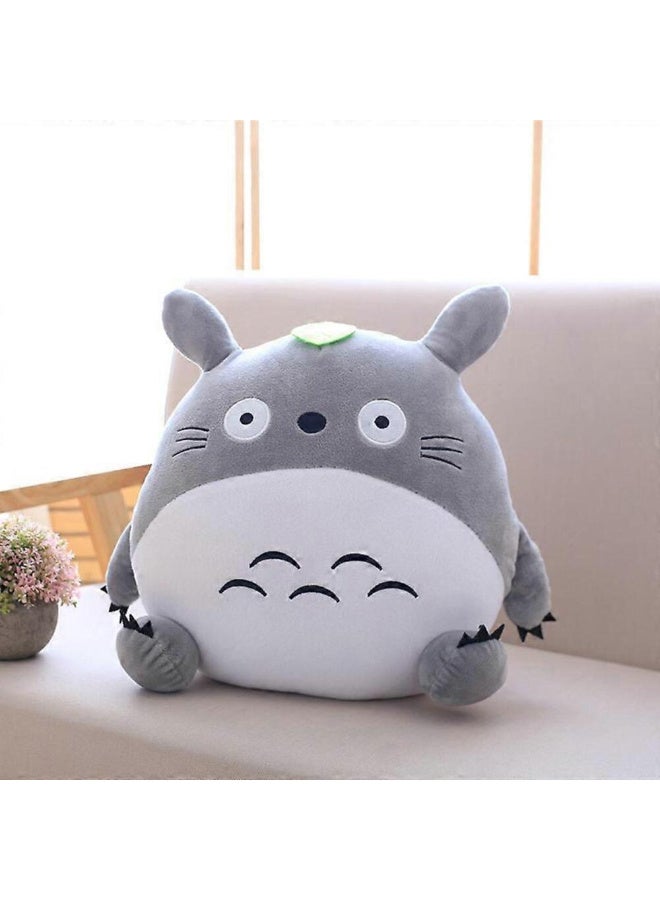 MiniMe 2-in-1 Totoro Plush Animal Pillow & Travel Blanket | 12–60 Months | Grey & White | Plush & Fleece | Includes Totoro Pillow & Cozy Blanket | Portable & Easy To Clean | Ideal For Travel & Home - Image 2