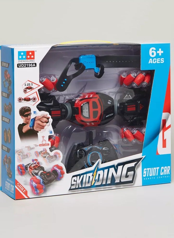 MAGIC VAULT RC Stunt Car Remote Control Watch Gesture Sensor Deformable Electric Toy Cars All Terrain Speed 2.4GHz 4WD 360°Rotation Whirligig Off-road Vehicle Gift for Kids Boys Birthday - Image 1