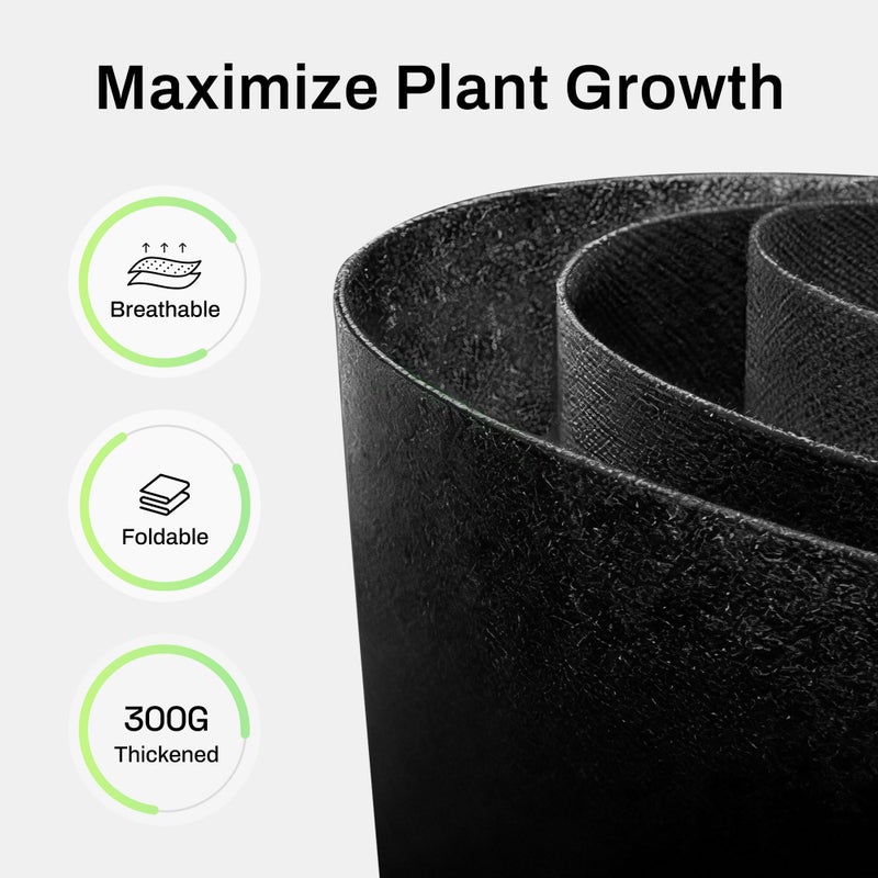 BN-LINK 5-Pack 5 Gallon Grow Bags, Heavy Duty Aeration Fabric Pots with Handles, Thickened Nonwoven Plant Bags for Vegetables, Flowers, Fruits - Image 5