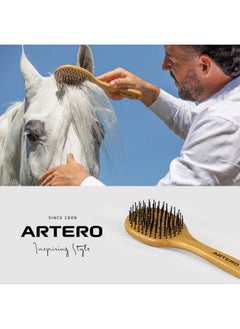 ARTERO Artero horse brush. horse mane and tail brush. mane and tail brush made of elegant and resistant bamboo. horse grooming supplies  - Image 2