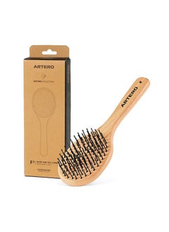 ARTERO Artero horse brush. horse mane and tail brush. mane and tail brush made of elegant and resistant bamboo. horse grooming supplies  - Image 1