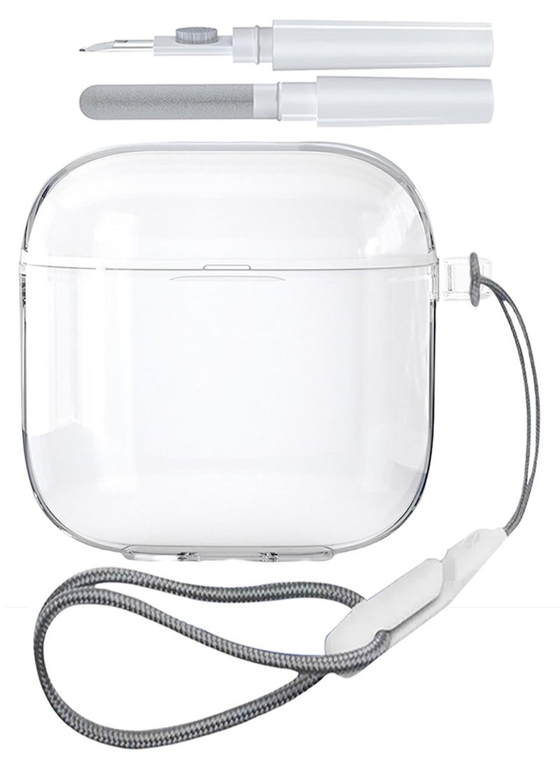 Transparent for Huawei FreeBuds SE 3 Case, with Cleaning Kit and Lanyard, Soft TPU Cover - Image 1