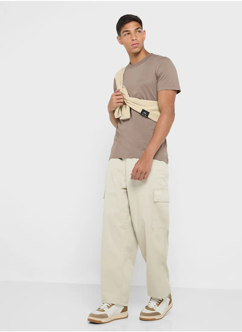 Calvin Klein Jeans Logo Print Crew Neck T-Shirt