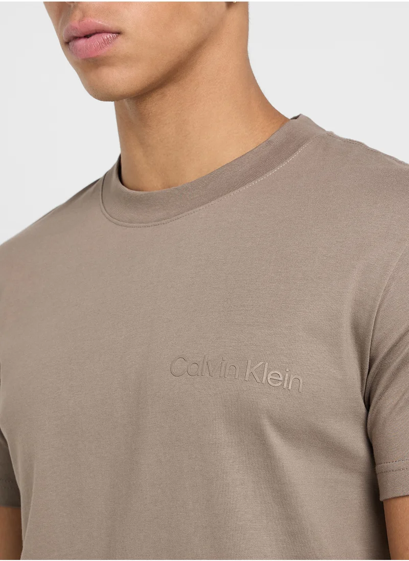 Calvin Klein Jeans Logo Print Crew Neck T-Shirt