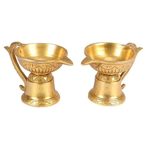 Kartique Brass Om Oil Diya with Handle - Image 4