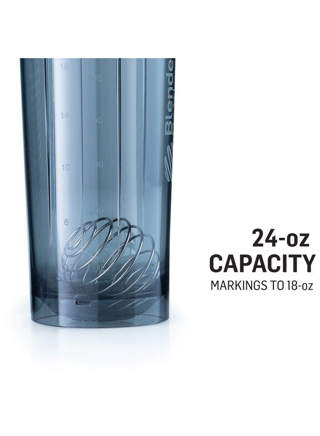 BlenderBottle Shaker Bottle Pro Series Perfect for Protein Shakes and Pre Workout, 24-Ounce, Black/Clear - Image 2
