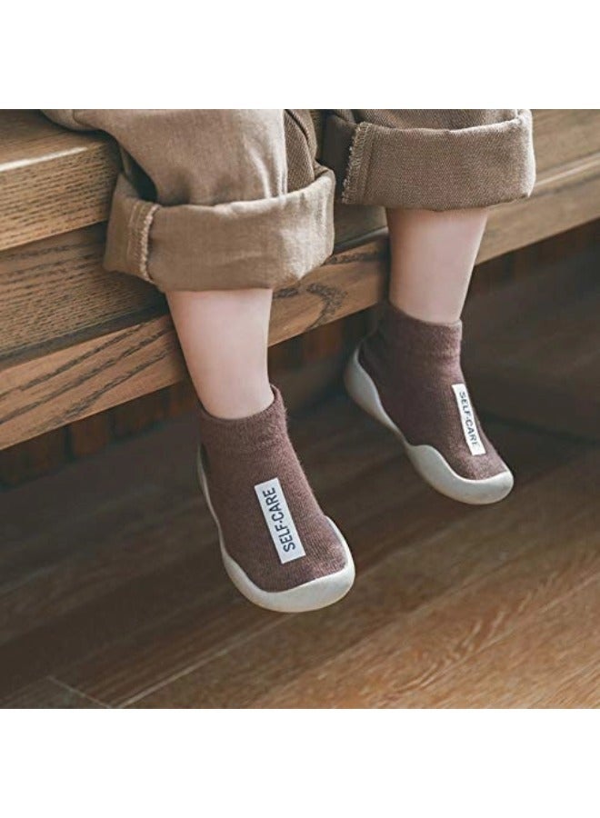 ShebSheb Baby Sock Shoes Toddler Cartoon Soft TPE Sole Non Slip Indoor Floor Slipper for Infant Boys Girls  - Image 4