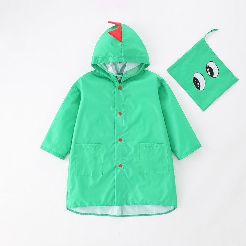 Little Dinosaur Waterproof And Windproof Poncho For Children, Boys And Girls, Kindergarten Raincoat, Ins - Image 5