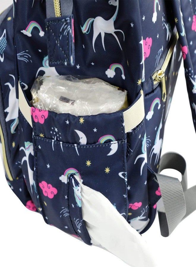 Tip 'n' Top Baby Diaper Bag Kids Travelling Bag with Insulated Bottle Pockets for Toddlers & Infants (Unicorn Blue) - Image 4