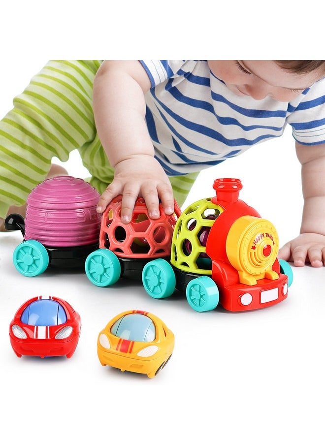 iPlay, iLearn iPlay, iLearn Baby Toy Train, Infant Soft Cars for 6-12 Month Boy, Musical Push N Go Truck, Toddler Sensory Ball Rattle, Development Grasp Babies Birthday Gift 7 8 9 10 11 18 Month 1 2 Year Old Girl  - Image 1