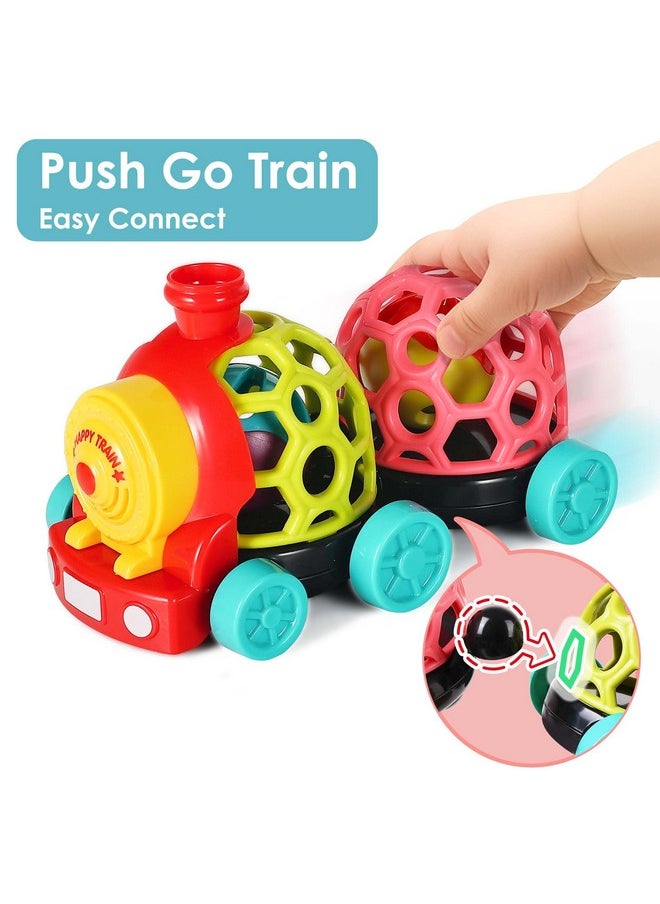 iPlay, iLearn iPlay, iLearn Baby Toy Train, Infant Soft Cars for 6-12 Month Boy, Musical Push N Go Truck, Toddler Sensory Ball Rattle, Development Grasp Babies Birthday Gift 7 8 9 10 11 18 Month 1 2 Year Old Girl  - Image 2