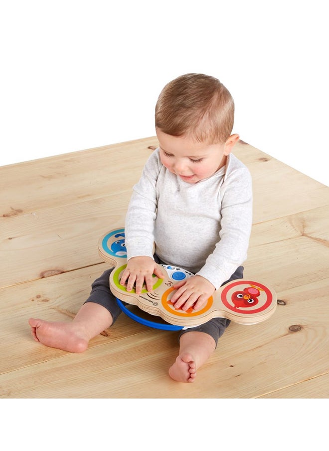 Baby Einstein - Hape Magic Touch Drums Wooden Musical Toy, Drum Set with Magic Touch Technology, Volume Control & Classical Tunes, Ages 6 Months+ - Image 1