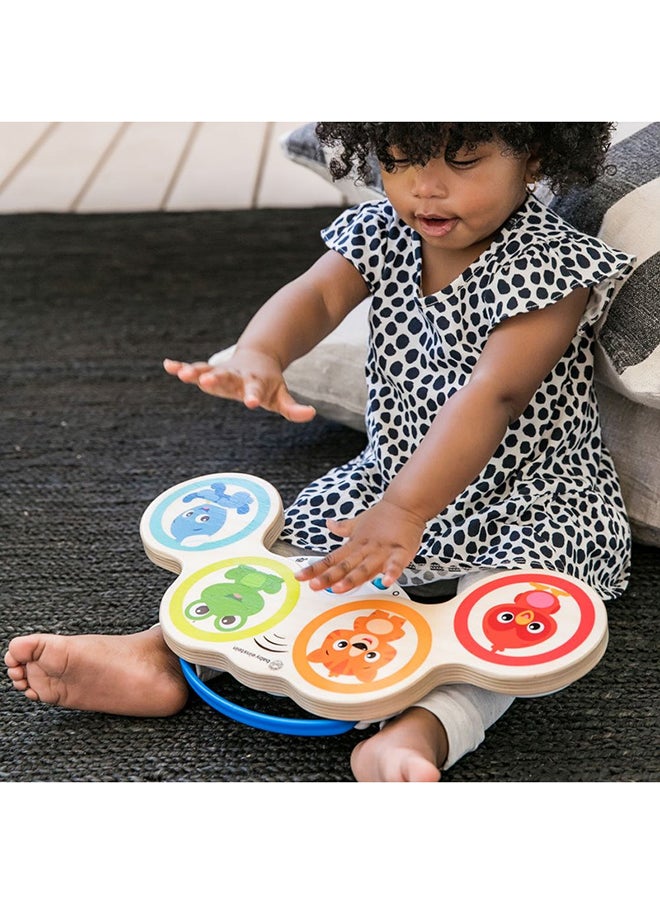 Baby Einstein - Hape Magic Touch Drums Wooden Musical Toy, Drum Set with Magic Touch Technology, Volume Control & Classical Tunes, Ages 6 Months+ - Image 1