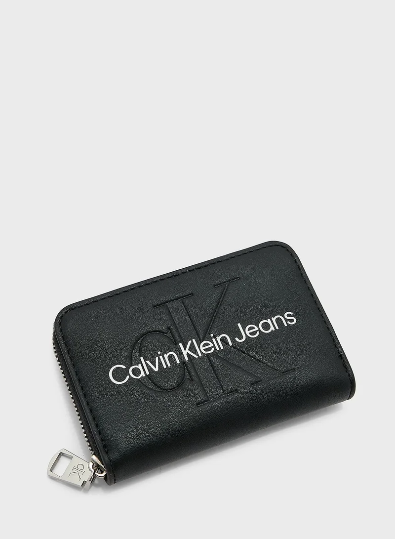 Calvin Klein Jeans Sculpted Zip-Around Wallet