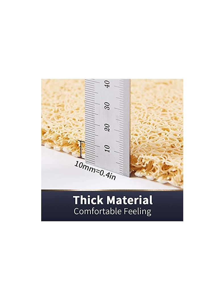 إكسفور لينة الملمس حوض الاستحمام ، دش ، حوض الاستحمام حصيرة مع عدم وجود الفثالات ، ومكافحة زلق مريحة حوض الاستحمام حصيرة مع أنابيب الصرف الصحي ، بولي كلوريد الفينيل منشفة القرع حمام حصيرة في المناطق الرطبة ، - Image 2