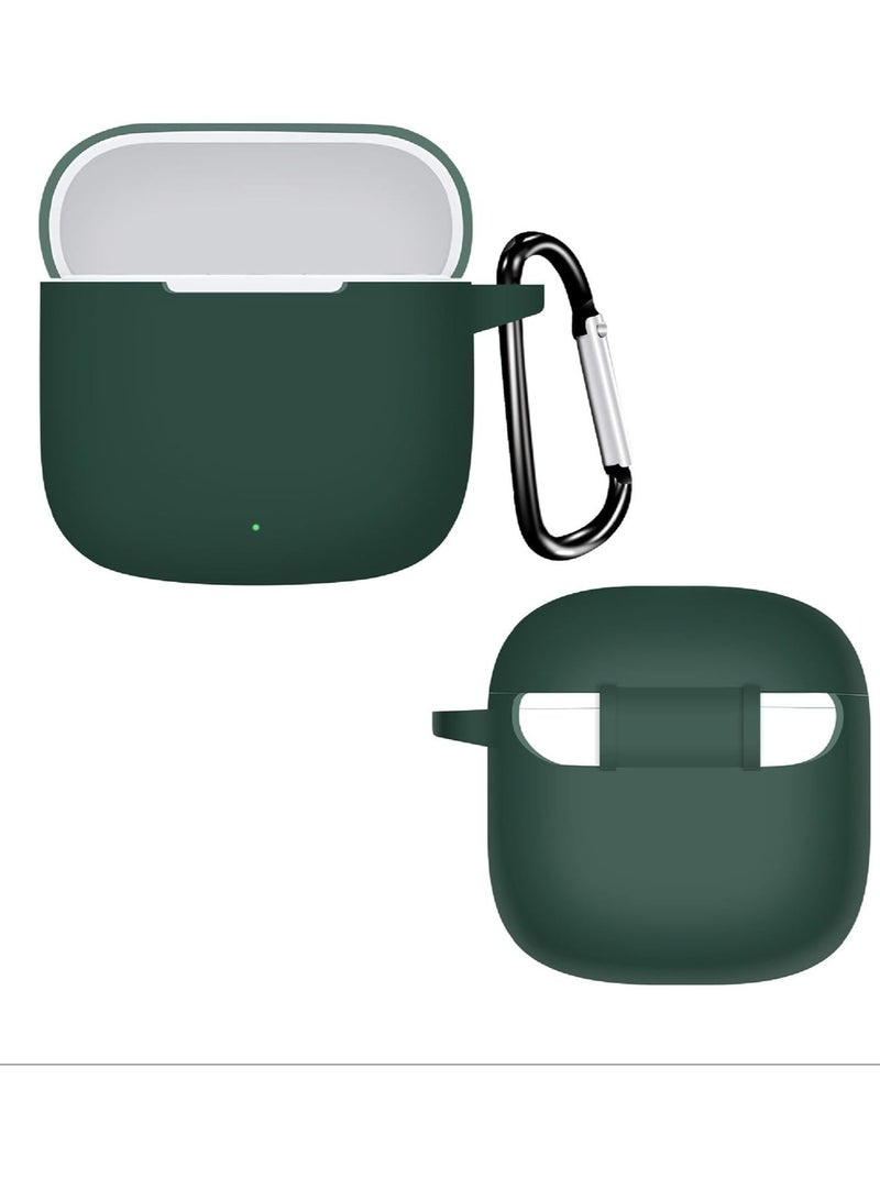 shomira Silicone Case Compatible with Huawei Freebuds SE 3 Earbuds, Soft Silicone Protective Case Cover, Shockproof Sleeve with Carabiner (Green) - Image 1