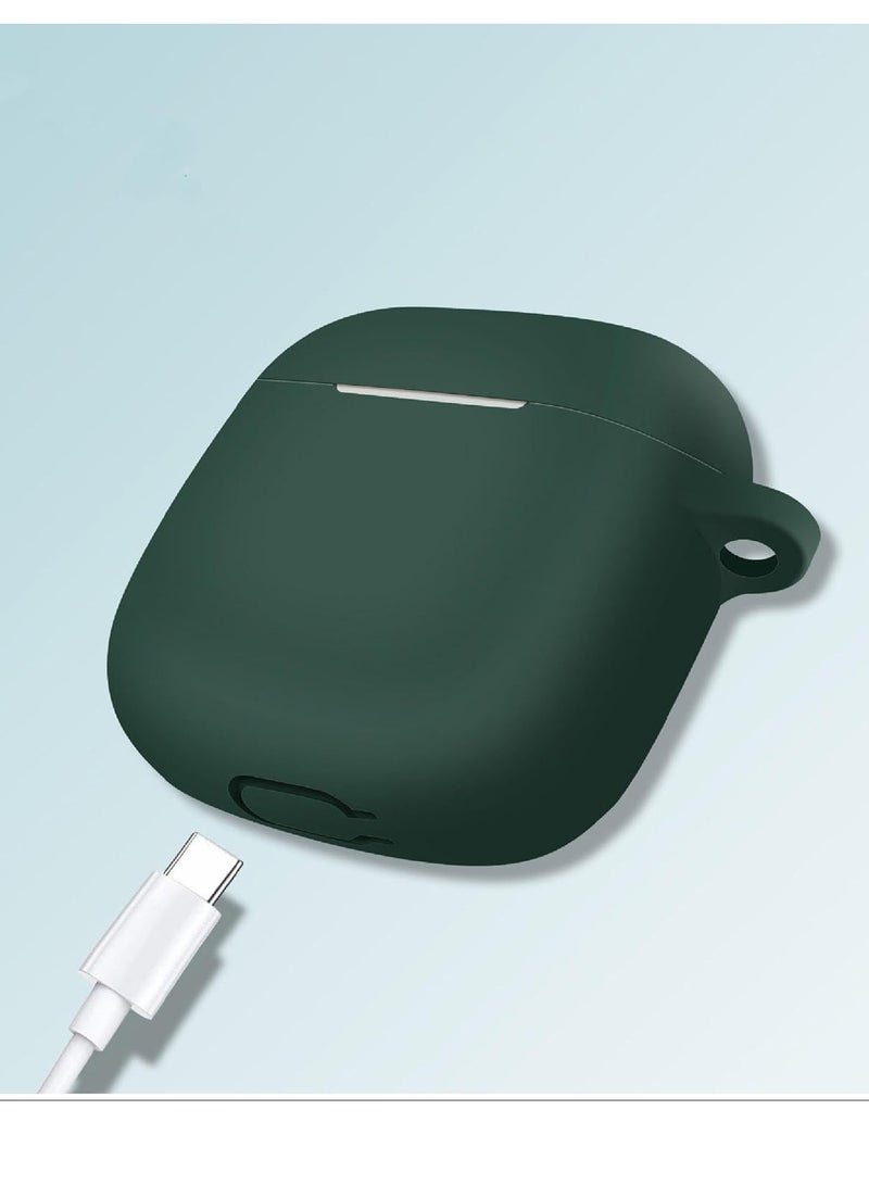 shomira Silicone Case Compatible with Huawei Freebuds SE 3 Earbuds, Soft Silicone Protective Case Cover, Shockproof Sleeve with Carabiner (Green) - Image 2