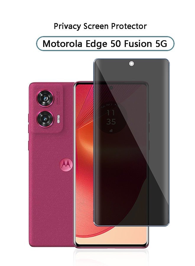 X-level Privacy Screen Protector for Motorola Edge 50 Fusion 5G Tempered Glass, 9H Hardness Anti-Spy Anti-Scratch Anti-Dust Bubble-Free Tempered Film Easy Installation  - Image 1