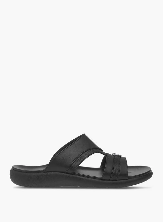 Textured Arabic Slip-On Sandals