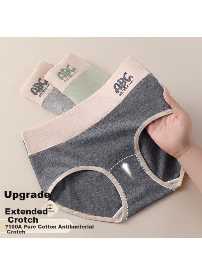 PLANDOO Palando Dopamine Pure Cotton Women's Comfortable Breathable High-waist Abdomen Control Antibacterial Skin-friendly Non-pinch Hip Underwear XL - Image 2