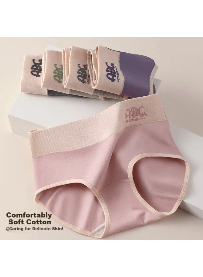 PLANDOO Palando Dopamine Pure Cotton Women's Comfortable Breathable High-waist Abdomen Control Antibacterial Skin-friendly Non-pinch Hip Underwear XL - Image 1
